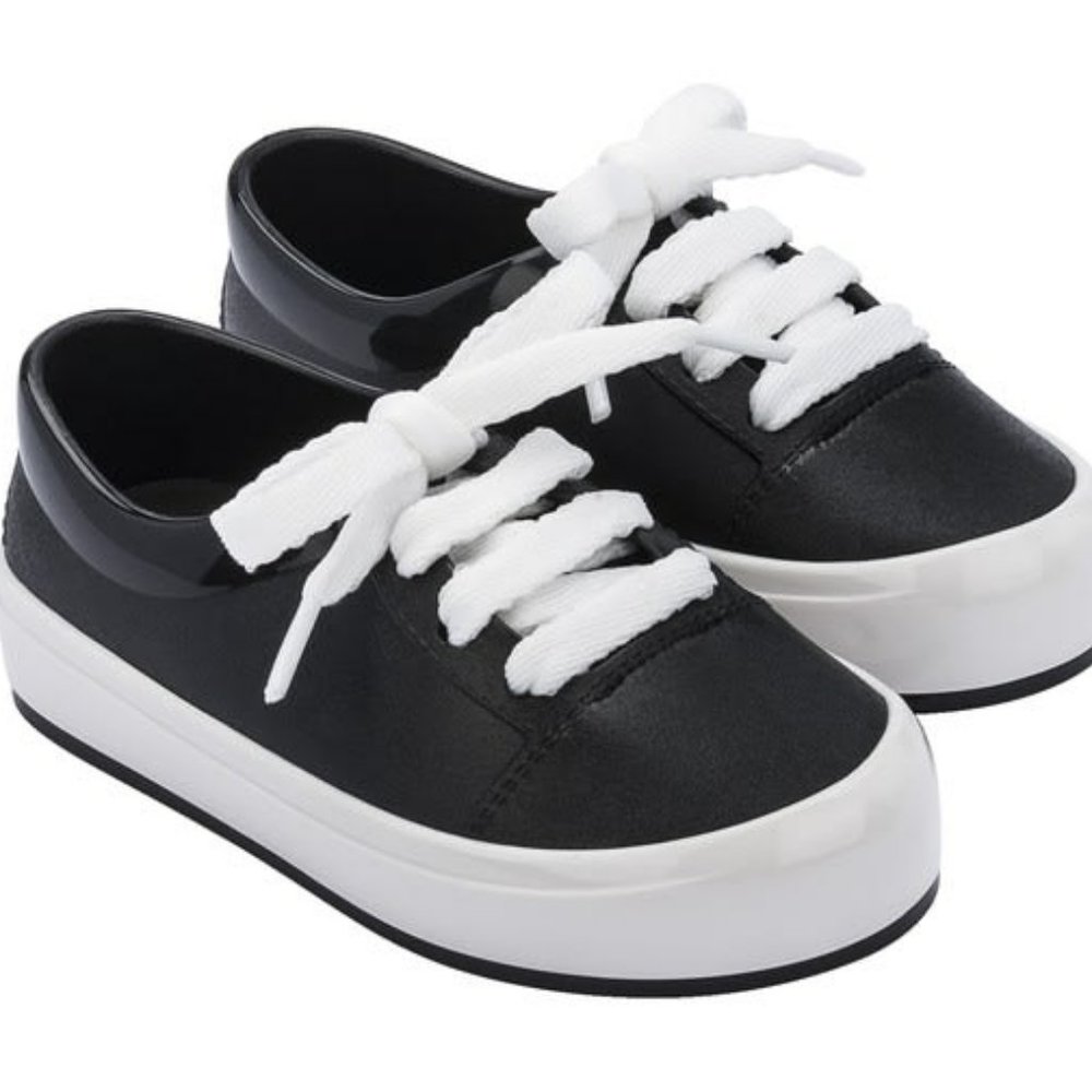 Mini Melissa Mini Street BB Baby Shoe Black/White Girl Boy Size 9 Size 11 NIB